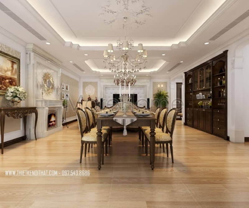 Mẫu bàn ăn đẹp mang lại cho gia chủ những bữa cơm ấm áp và ngon miệng hơn Thiết kế chung cư