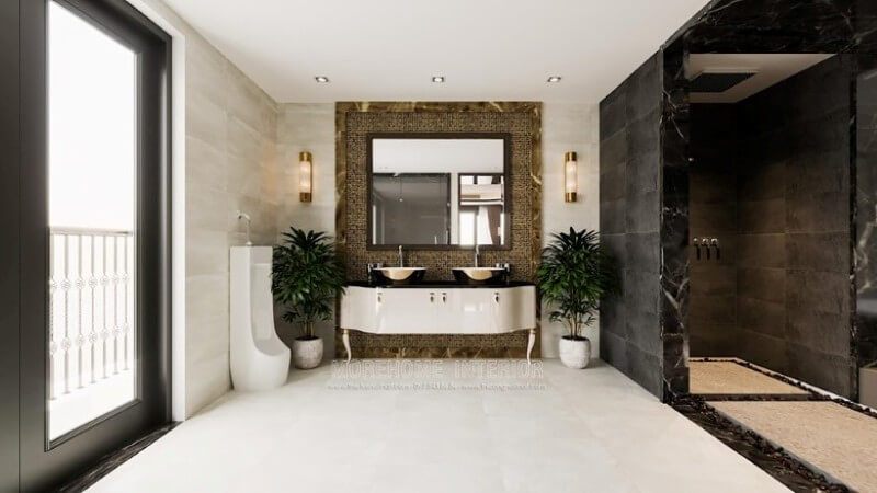Gương trang trí đẹp là một phần không thể thiếu để làm cho phòng tắm và nhà vệ sinh trở nên đẹp hơn.